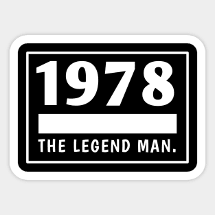 1978 birthday Sticker